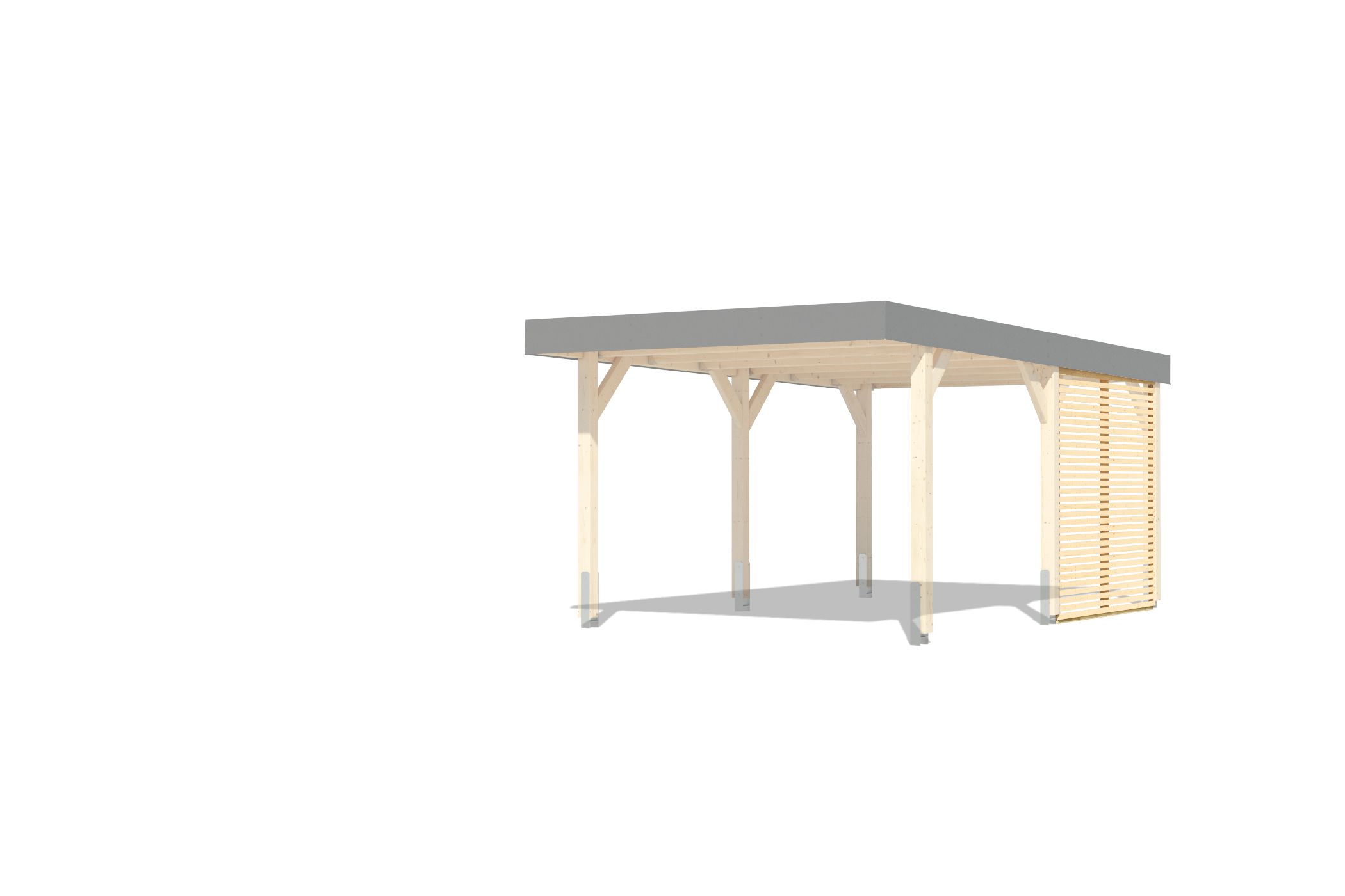 Seitenwand für Leimholz Carports / Lamellenwand lose
