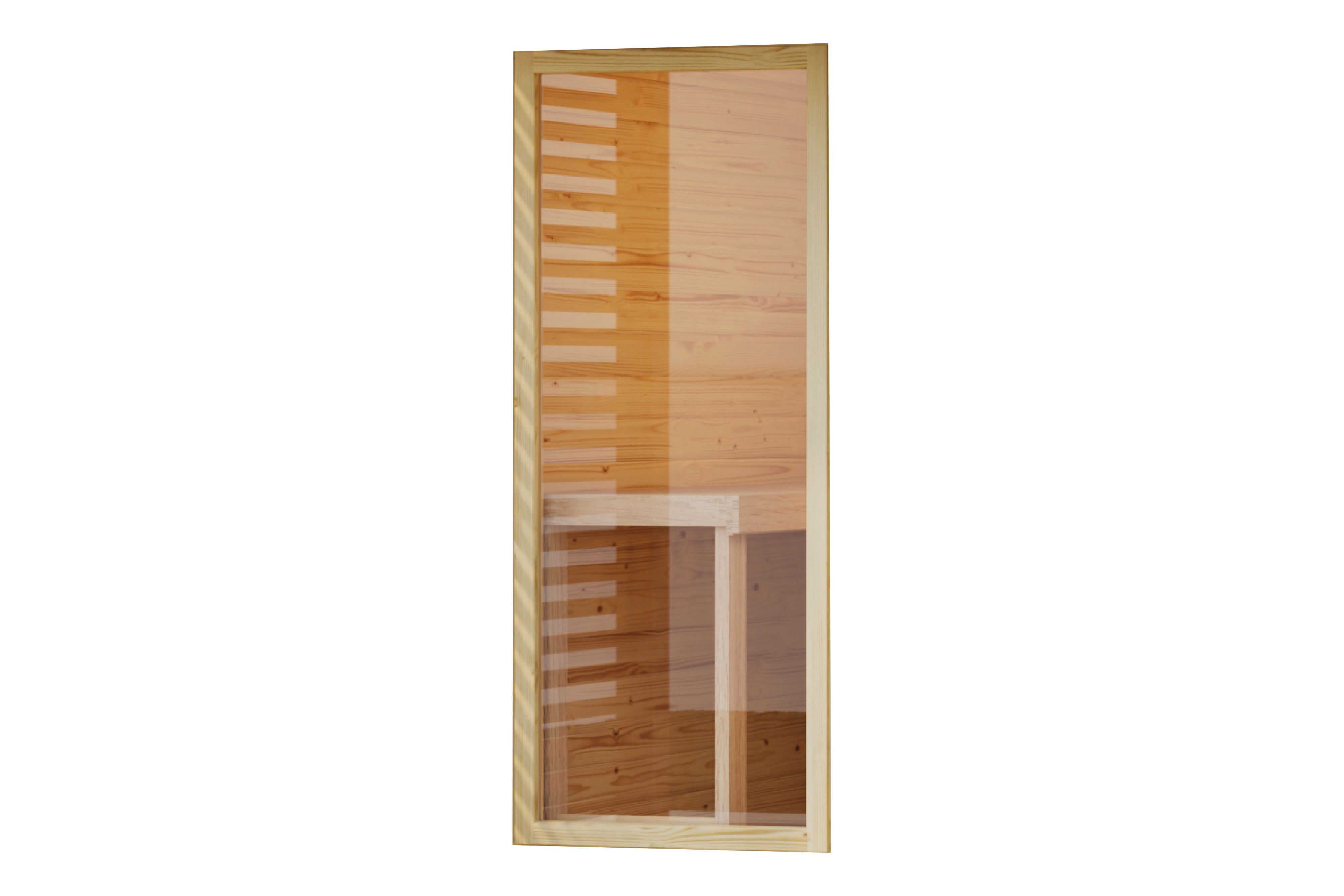 Saunafenster 191x82 cm klarglas für 38mm Saunen