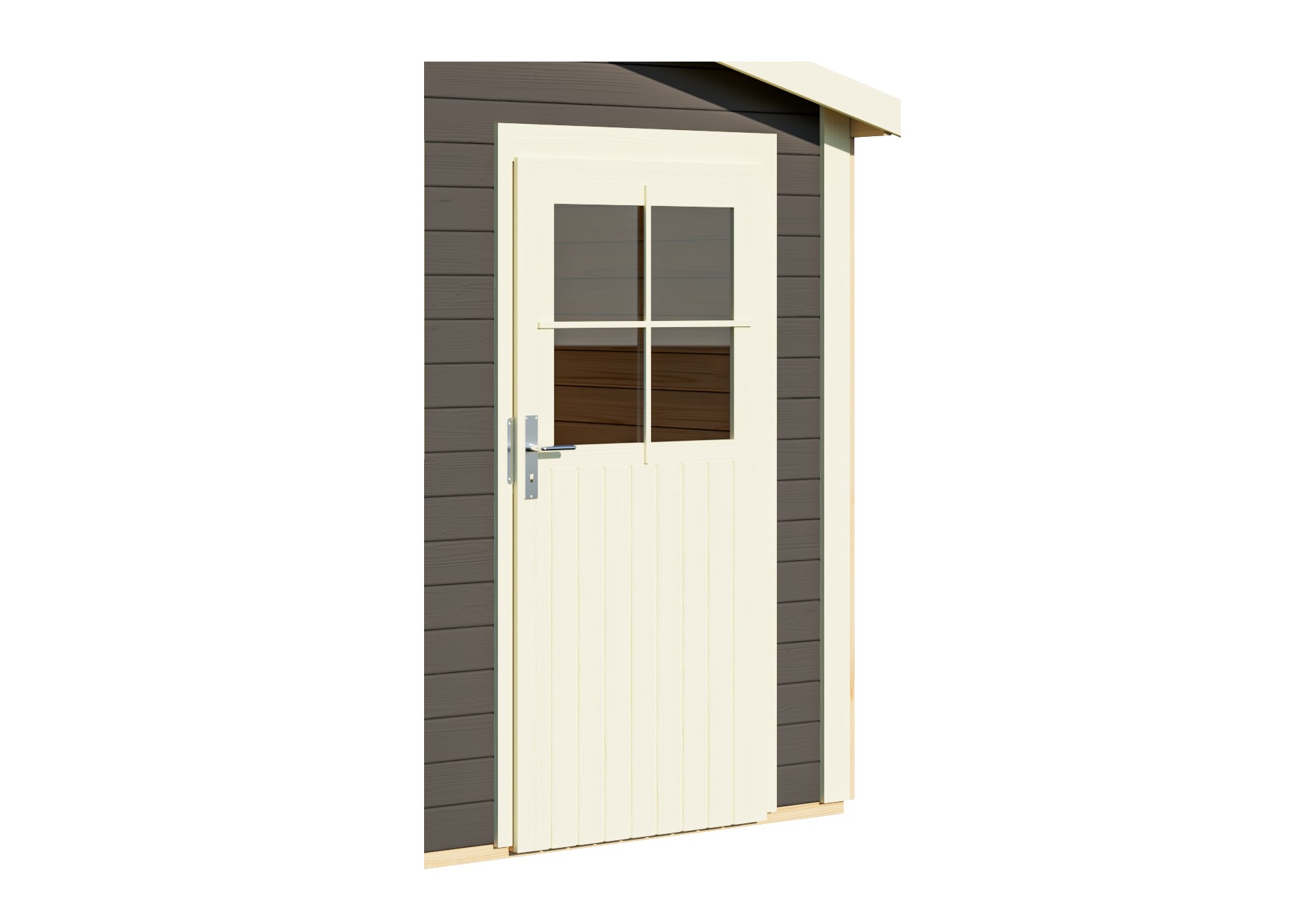 Tür, Außentür, Spaltglasfenster, Paneel-Tür, Holzoptik, Tür, Außentür, Holzoptik, Rahmen weiß, Fensteraufsatz