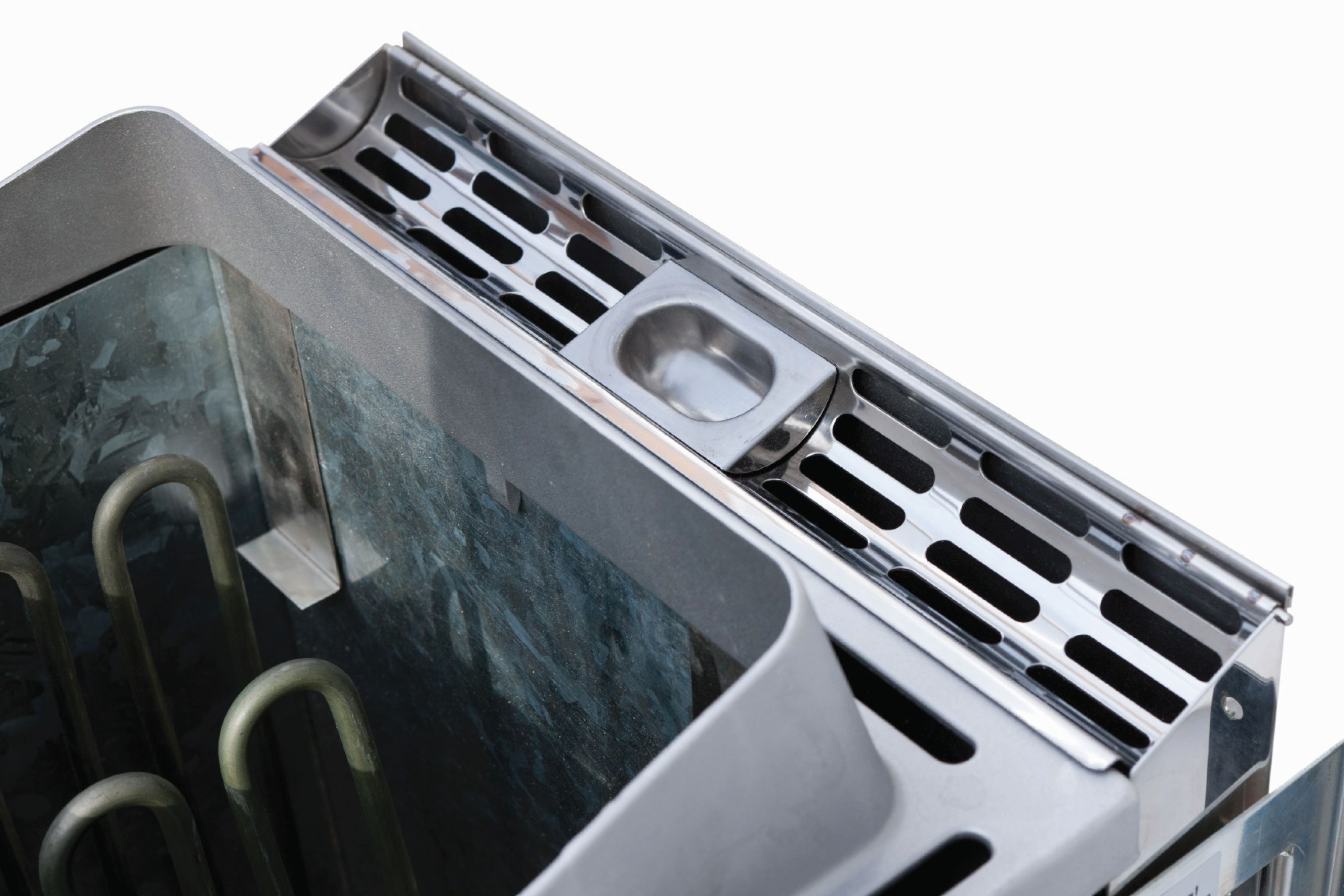 Bio-Kombiofen mit 9 kW aus Edelstahl mit Verdampfer für finnische Sauna und Dampfbad